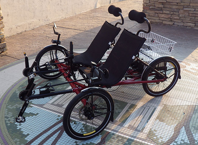 2 seater pedal electric trike