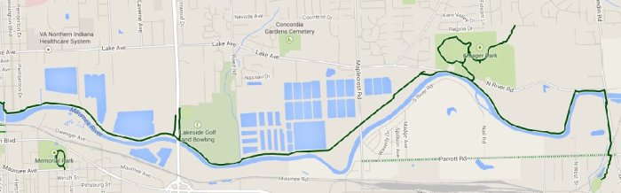 Maumee Pathway map