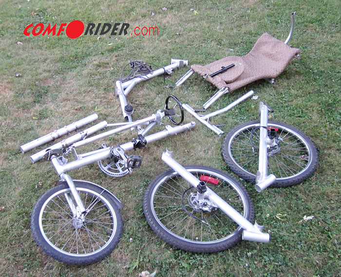 Comfortrider disassembled