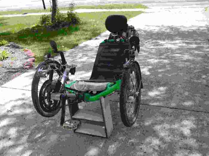 my front work stand with trike front view
