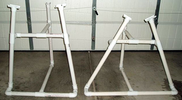 slanted out legs work stands