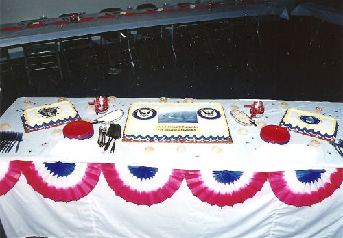 military dining out cake table