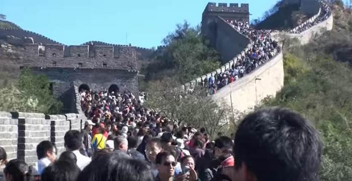 great wall a bit crowded