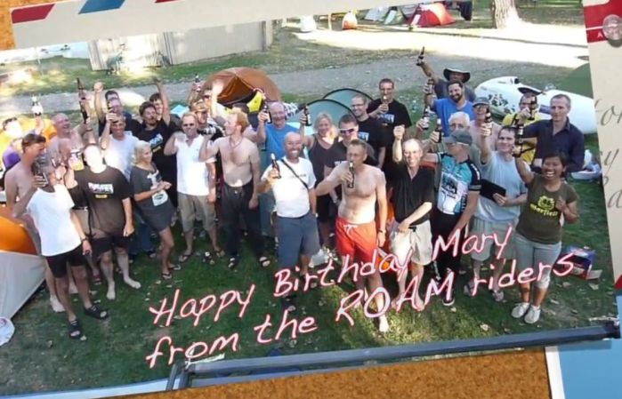 happy birthday from the roam riders