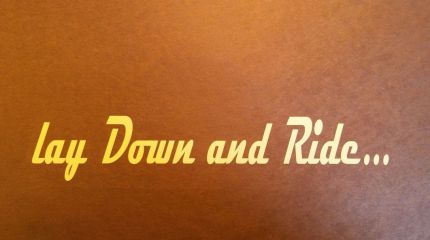 lay down and ride decal