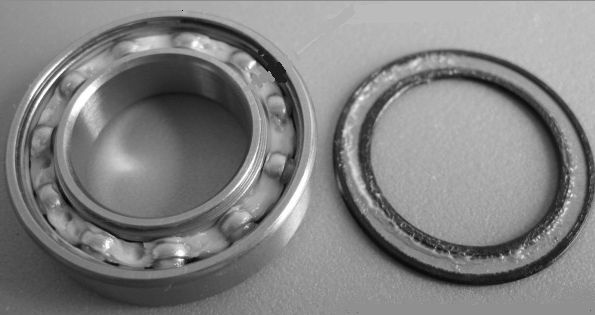 bearing with seal removed