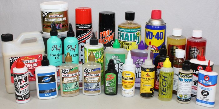 variety of lubes